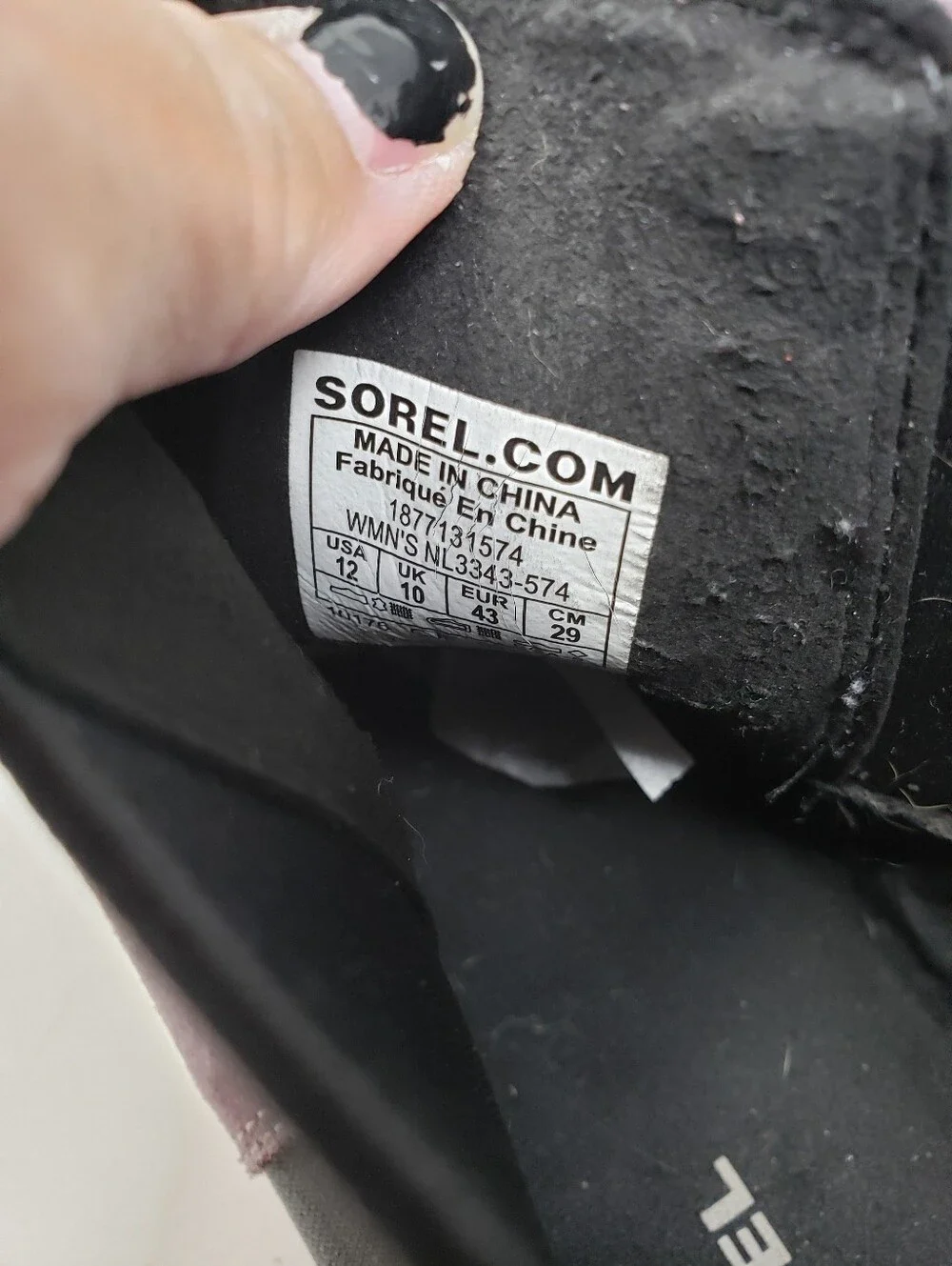 Sorel Joan Of Arctic Wedge II Chelsea Bootie NL3343-574 Purple Sage Size 12